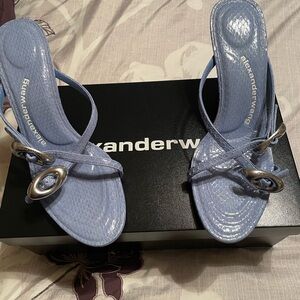Alexander Wang Blue Strappy Women's Sandals